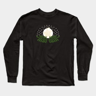 Christmas ornament on mistletoe and snow Long Sleeve T-Shirt